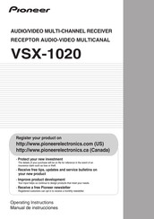 Pioneer VSX-1020 Manual De Instrucciones