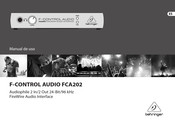 Behringer F-CONTROL AUDIO FCA202 Manual De Uso