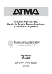 Atma AS8961E Manuales | ManualsLib