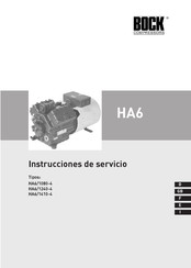 Bock compressors HA6/1080-4 Instrucciones De Servicio