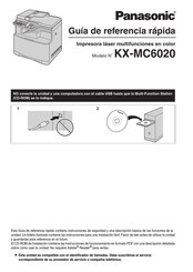 Panasonic KX-MC6020 Guía De Referencia Rápida