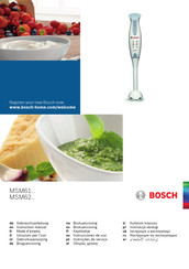 Bosch MSM6250 Instrucciones De Uso