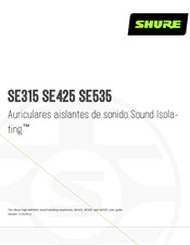 Shure SE535 Guía De Usuario