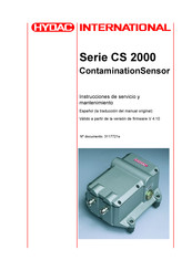 HYDAC International CS 2000 Serie Instrucciones De Servicio Y Mantenimiento