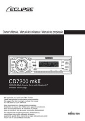 Fujitsu Ten Eclipse CD7200 mkII Manual Del Propietário