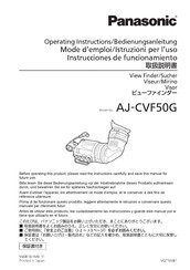 Panasonic AJ-CVF50G Instrucciones De Funcionamiento