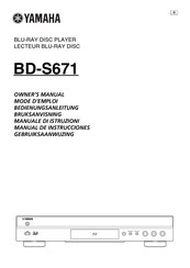 Yamaha BD-S671 Manual De Instrucciones