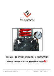 VALFONTA M1 Manual De Funcionamiento E Instalacion