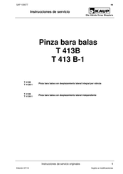 KAUP T 413 B-1 Instrucciones De Servicio