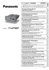 Panasonic TY-42TM6P Manual De Instrucciones