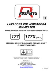 ROSAUTO MINI-WATER 177 Manual De Instrucciones