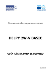 Esse-ti HELPY 2W-V BASIC Guía Rápida Para El Usuario