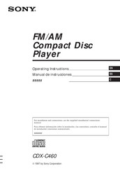 Sony CDX-C460 Manual De Instrucciones