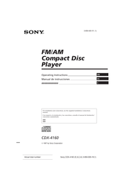 Sony CDX-4160 Manual De Instrucciones