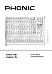 Phonic POWERPOD 1860 PLUS Manual Del Usuario