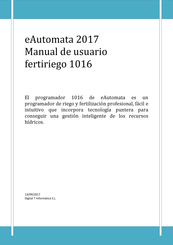 eAutomata fertiriego 1016 Manual De Usuario