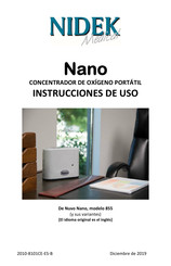 Nidek Medical Nano 855 Instrucciones De Uso