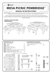 Glasdon MESA PICNIC PEMBRIDGE Manual De Instrucciones