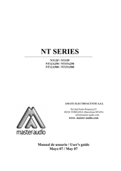 Master audio NT15A250 Manual De Usuario