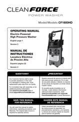 CleanForce CF1800HD Manual De Referencia