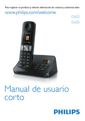 Philips D6050B/12 Manual De Usuario Corto