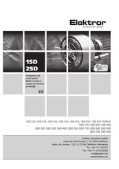 Elektror 1SD Instrucciones De Servicio