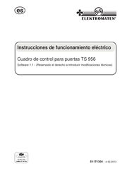 GFA ELEKTROMATEN TS 956 Instrucciones De Funcionamiento