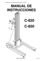 Levante C-850 Manual De Instrucciones