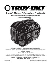 Troy-Bilt 01923 Manual Del Propietário