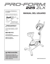 Pro-Form 225 ZLX Manual Del Usuario