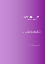 OZONPURE OP-10 Manual De Usuario