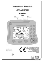 Amazone AMATRON+ Cirrus Instrucciones De Servicio