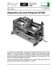 Habasit Flexproof AF-603 Instrucciones De Funcionamiento