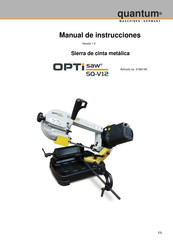 Optimum OPTisaw SQ-V12 Manual De Instrucciones