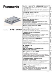 Panasonic TY-FB10HMD Manual De Instrucciones