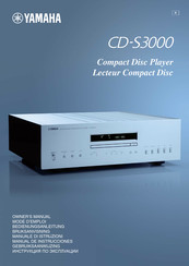 Yamaha CD-S3000 Manual De Instrucciones