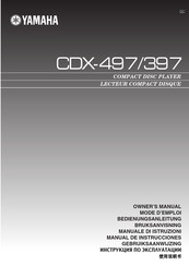 Yamaha CDX-397 Manual De Instrucciones