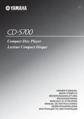 Yamaha CD-S700 Manual De Instrucciones