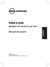 Beha-Amprobe PRM-5-EUR Manual De Usuario