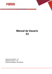 Fanvil X3 Serie Manual De Usuario