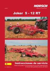 Horsch Joker 5 RT Instrucciones De Servicio