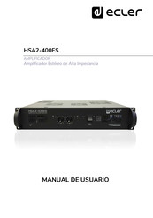 Ecler HSA2-400ES Manual De Usuario