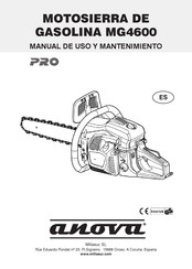 MILLASUR ANOVA PRO MG4600 Manual De Uso Y Mantenimiento