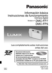 Panasonic LUMIX DMC-FP7 Instrucciones De Funcionamiento