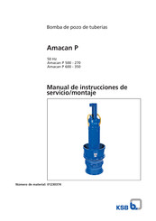 KSB Amacan P 1600 Manual De Instrucciones