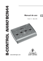 Behringer B-CONTROL NANO BCN44 Manual De Uso