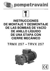 POMPETRAVAINI TRMX 257 Instrucciones De Montaje