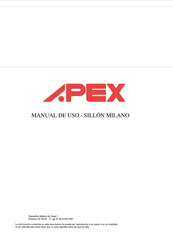 Apex MILANO Manual De Uso