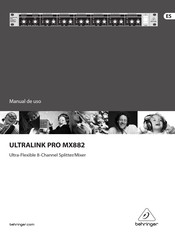 Behringer ULTRALINK PRO MX882 Manual De Uso