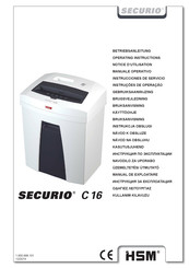 HSM SECURIO C 16 Instrucciones De Servicio